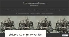 Desktop Screenshot of freimaurergedanken.com