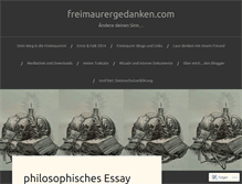 Tablet Screenshot of freimaurergedanken.com